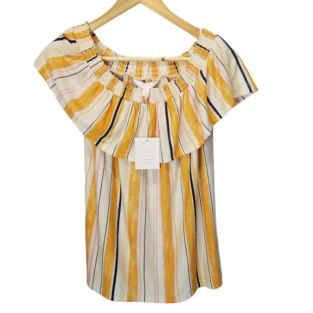 Lauren Conrad off the shoulder top NWT Size Small - Picture 1 of 10